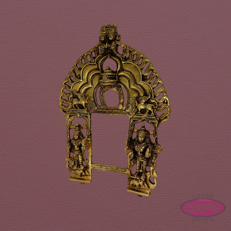 Brass Tiruvachi / Prabhavali for God Idols | Handcrafted Temple Arch