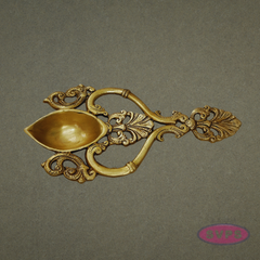 Handcrafted Brass Aarti Ladel for Pooja & Temple Use