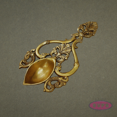 Handcrafted Brass Aarti Ladel for Pooja & Temple Use