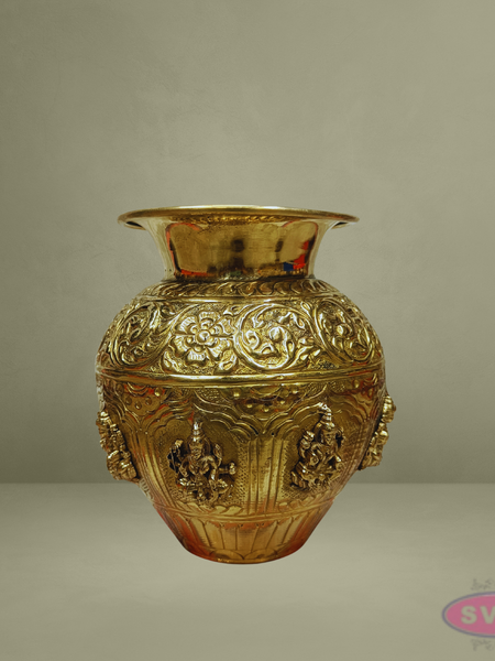 Ashtalakshmi Brass Kalash – Auspicious Decor
