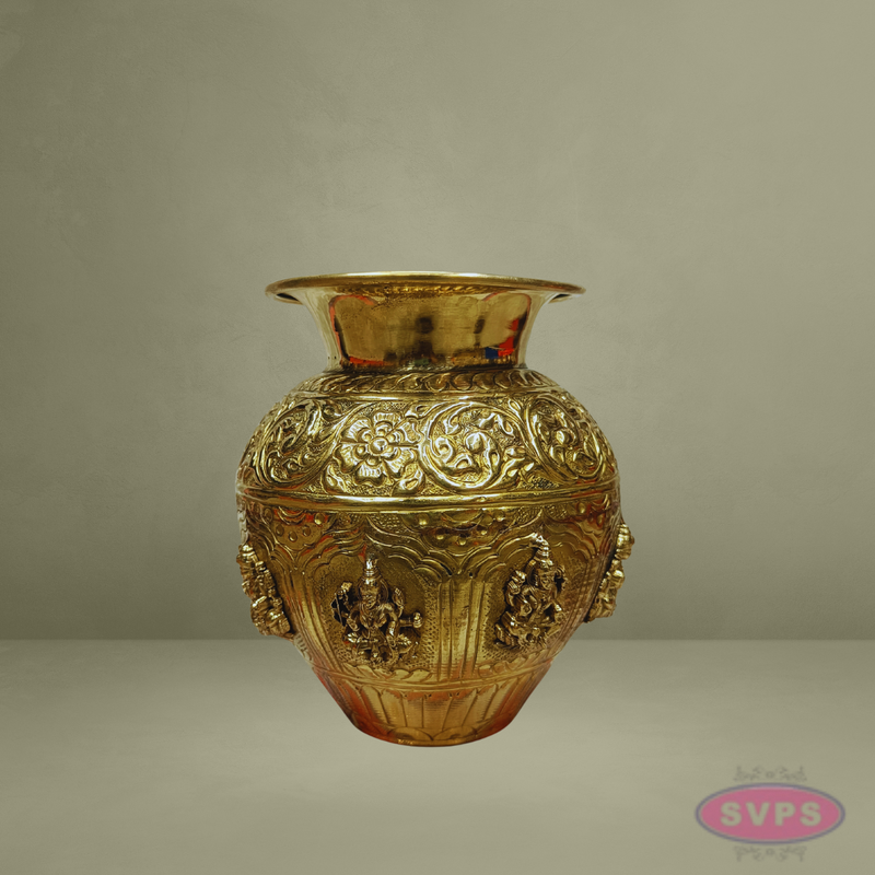 Ashtalakshmi Brass Kalash – Auspicious Decor