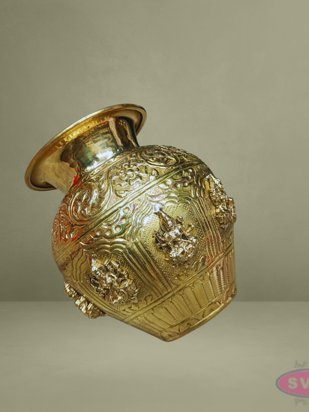 Ashtalakshmi Brass Kalash – Auspicious Decor