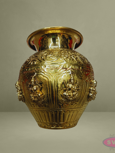 Ashtalakshmi Brass Kalash – Auspicious Decor