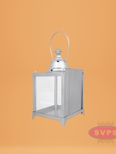Steel Akhand Jyoti Hanging Diya With Door / Lantern Light For Pooja Decor