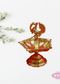Brass Peacock Annam 5 Face Oil Lamp