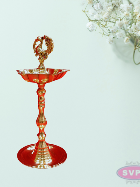 Brass Peacock Kuthu Vilakku-2 Variant
