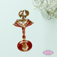 Brass Peacock Kuthu Vilakku-2 Variant