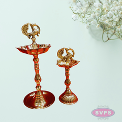 Brass Peacock Kuthu Vilakku-2 Variant