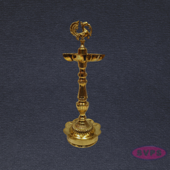 Auspicious Brass Annapakshi Kuthu Vilakku for Pooja & Temple – Lotus Base, 13 Inches