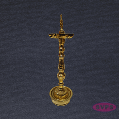 Handcrafted Brass Annapakshi Kuthu Vilakku with Lotus Base – Height 16 Inches