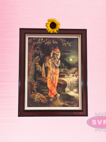 Antique Kuzhal Oothum Kannan / Bansuri Krishna Photo Frame