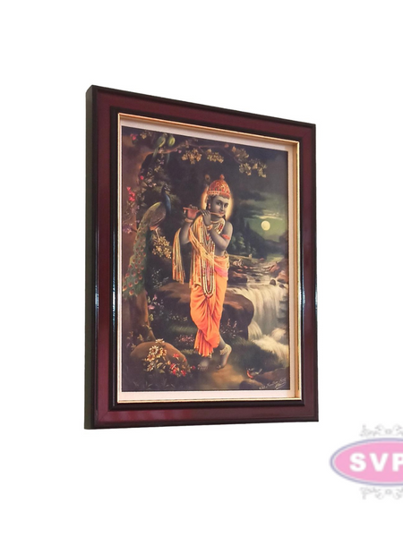 Antique Kuzhal Oothum Kannan / Bansuri Krishna Photo Frame