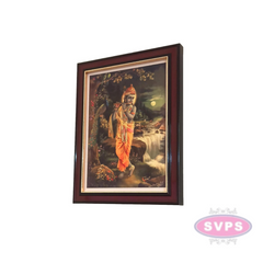 Antique Kuzhal Oothum Kannan / Bansuri Krishna Photo Frame