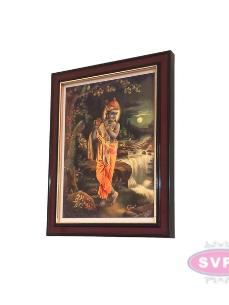 Antique Kuzhal Oothum Kannan / Bansuri Krishna Photo Frame
