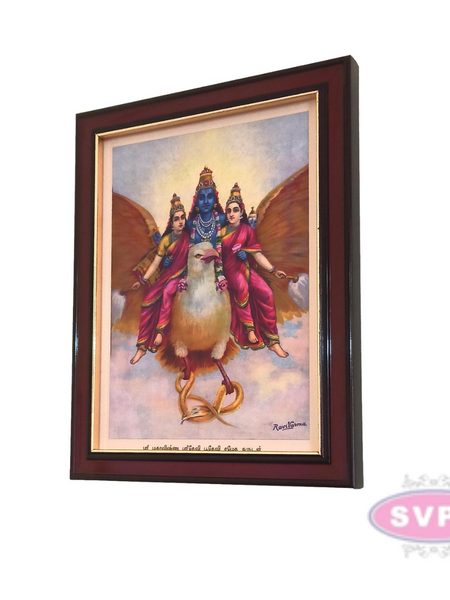 Antique Vishnu Garuda Vahan Photo Frame
