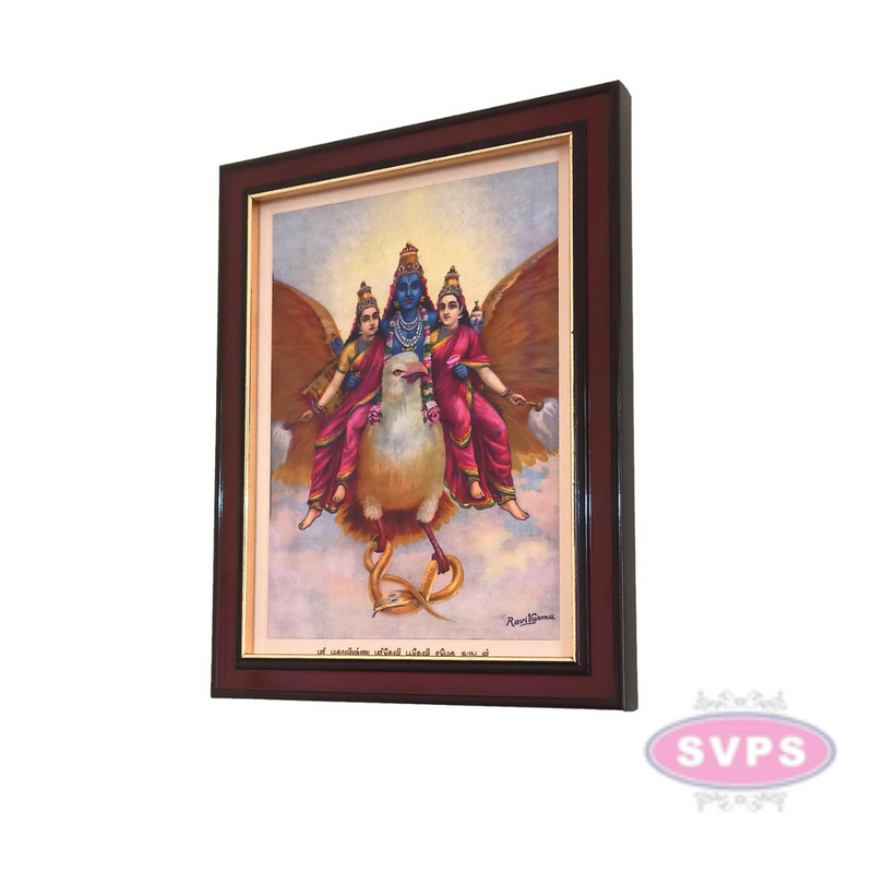 Antique Vishnu Garuda Vahan Photo Frame