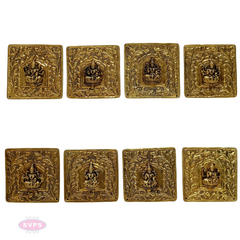 Brass Antique Finish Light Weight Ashtalakshmi Wall Hanging or Door Decor
