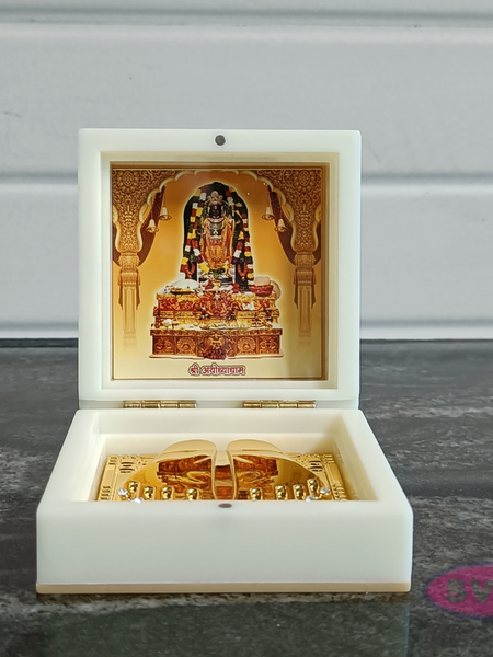 Ayodhya Ram Lala Small Size Padhuka Box