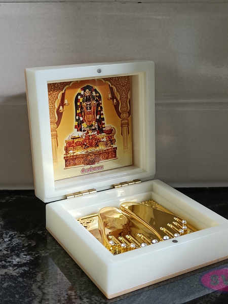 Ayodhya Ram Lala Small Size Padhuka Box