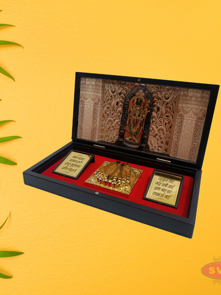 Gold Plated Ayodhya Ram Lalla Padam Box