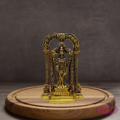 Brass Lord Venkateswara Idol with Prabhavali Arch