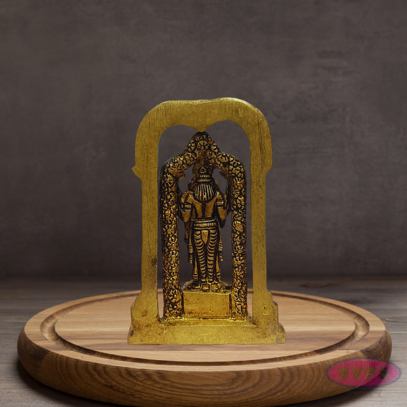 Brass Lord Venkateswara Idol with Prabhavali Arch