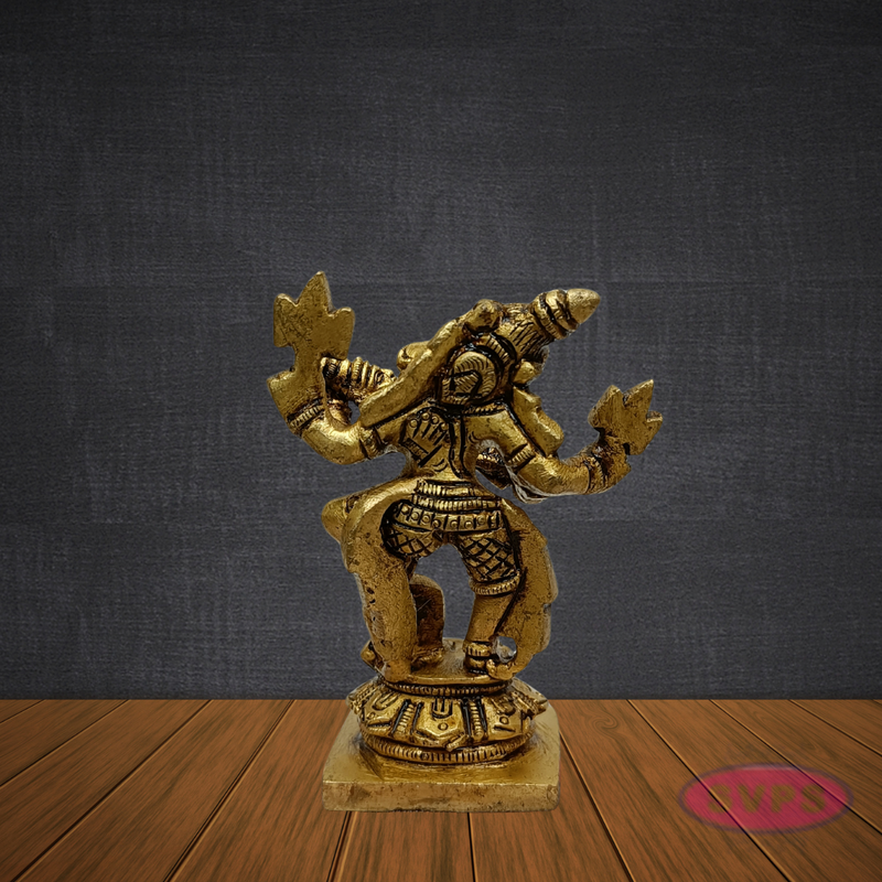 Brass Varaha Avatar of Vishnu – Dancing Pose Decorative Idol