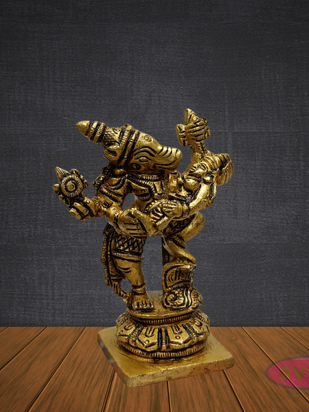 Brass Varaha Avatar of Vishnu – Dancing Pose Decorative Idol
