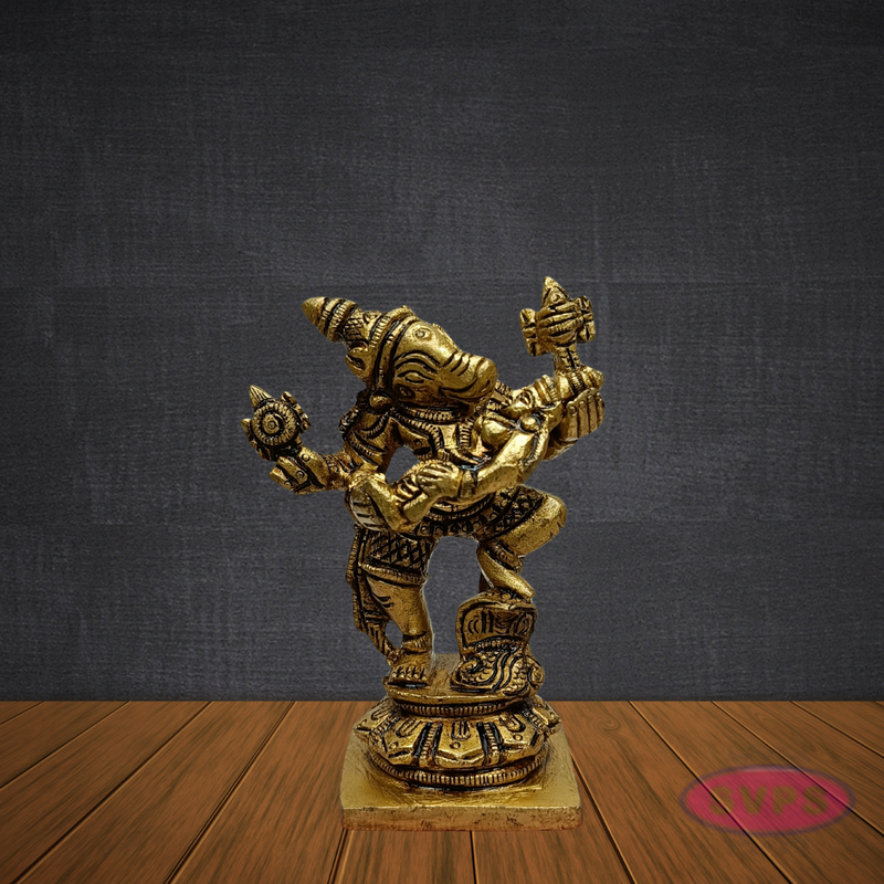 Brass Varaha Avatar of Vishnu – Dancing Pose Decorative Idol