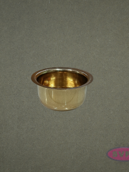 Brass Chandan Pela Small  – Traditional Pooja Vessel