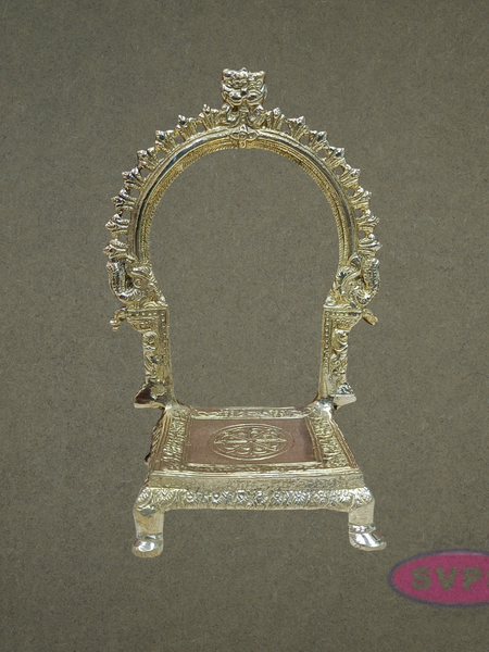 Antique Finish Brass Prabhavalai for God Idols | Decorative Temple Arch