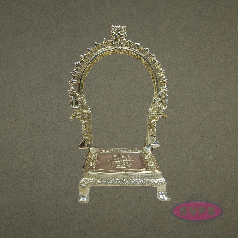 Antique Finish Brass Prabhavalai for God Idols | Decorative Temple Arch