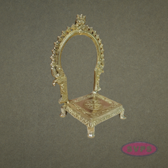 Antique Finish Brass Prabhavalai for God Idols | Decorative Temple Arch