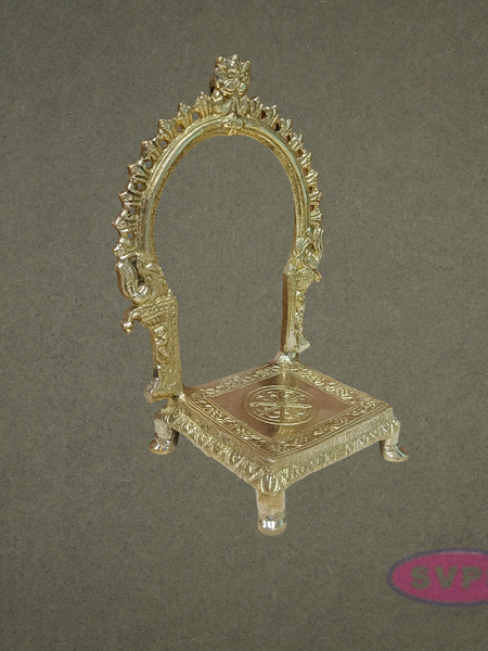 Antique Finish Brass Prabhavalai for God Idols | Decorative Temple Arch