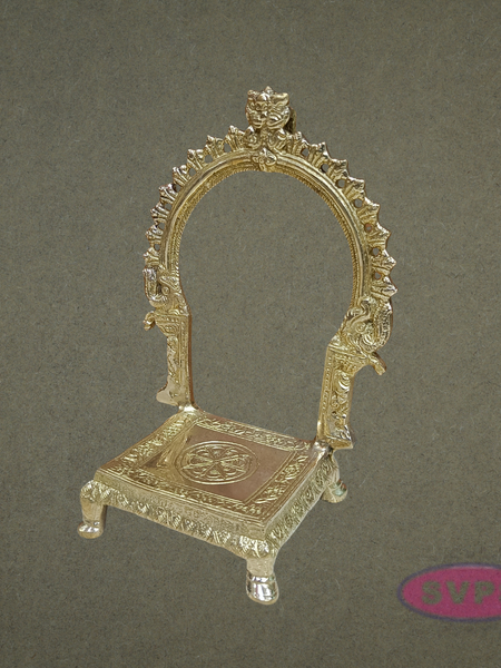Antique Finish Brass Prabhavalai for God Idols | Decorative Temple Arch