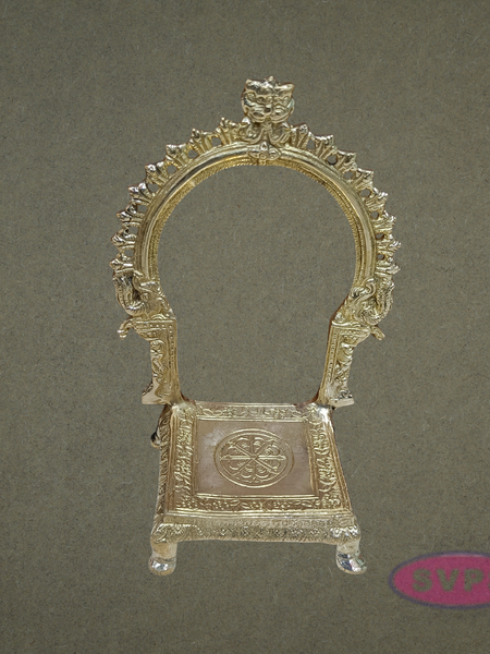 Antique Finish Brass Prabhavalai for God Idols | Decorative Temple Arch