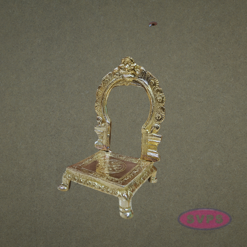 Handcrafted Brass Prabhavali Arch Peetam – Traditional Temple Style Deity Frame