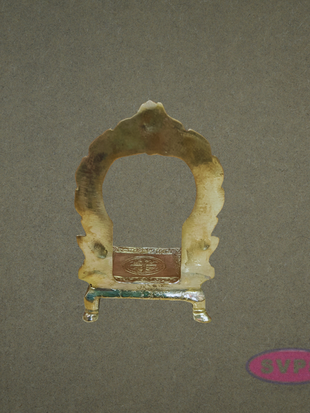 Handcrafted Brass Prabhavali Arch Peetam – Traditional Temple Style Deity Frame