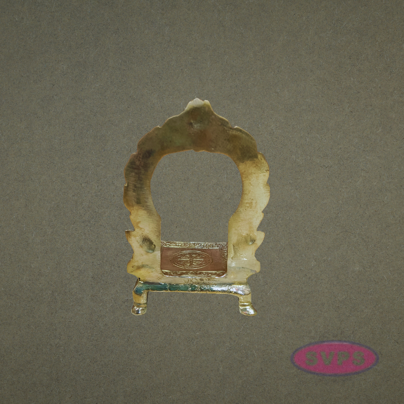Handcrafted Brass Prabhavali Arch Peetam – Traditional Temple Style Deity Frame