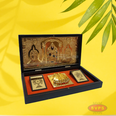 Gold Plated Tirupathi Balaji Padam Gift Box