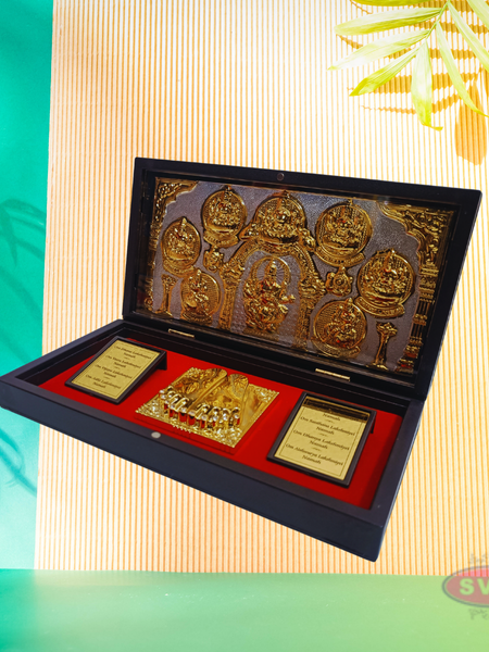 Gold Plated Ashtalakshmi  Padam Box