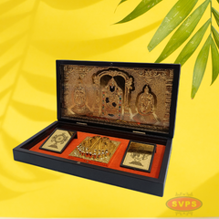 Gold Plated Tirupathi Balaji Padam Gift Box