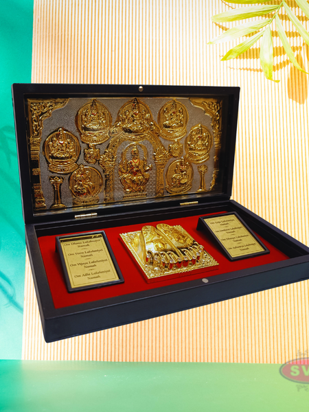 Gold Plated Ashtalakshmi  Padam Box