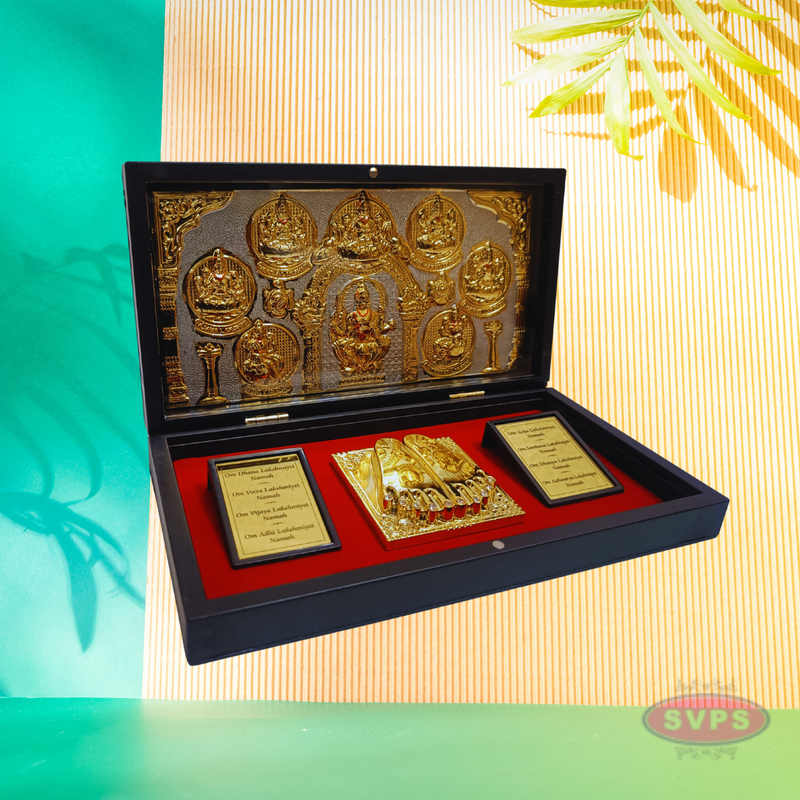 Gold Plated Ashtalakshmi  Padam Box