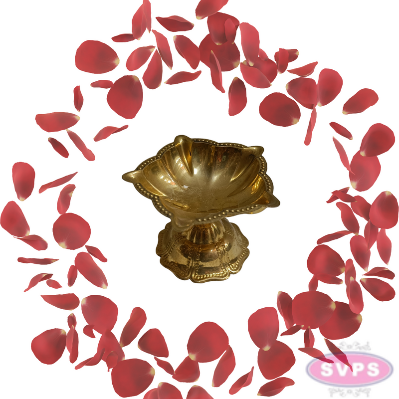Brass 5 Face Diya For Daily Puja