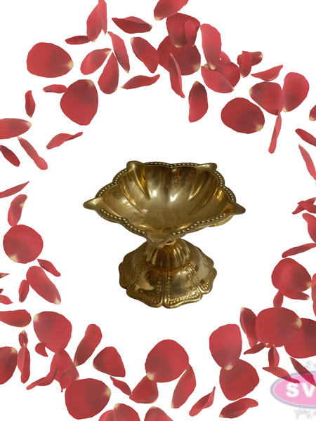 Brass 5 Face Diya For Daily Puja