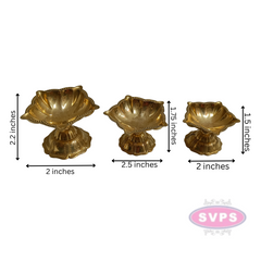 Brass 5 Face Diya For Daily Puja