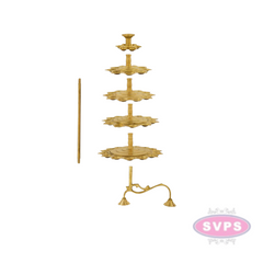 Brass 5 Steps Adukku Deepam / Layer Lamp / Diya Aarti For Pooja