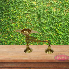 Brass Aarti Diya With Handle