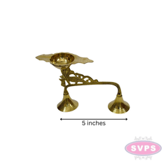 Brass Aarti Diya With Handle